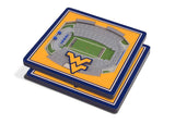 NCAA West Virginia Mountaineers 3D StadiumViews Coasters